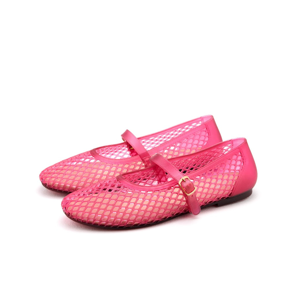 Berrybenka รองเท้าผู้หญิง รุ่น Sofia Mashea Mesh Mary Jane Jelly รองเท้าตาข่าย แมรี่เจน (สี Pink)