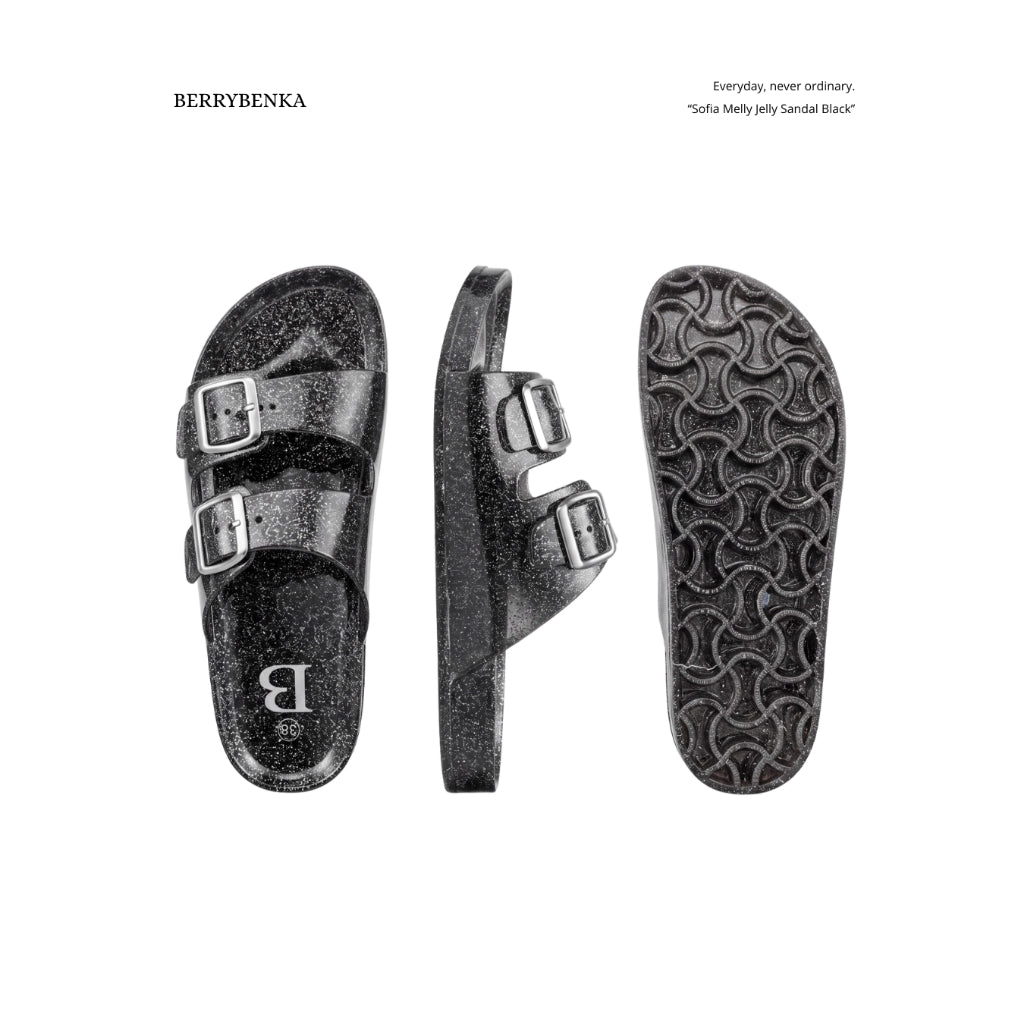 Berrybenka รองเท้าผู้หญิง รุ่น Sofia Melda Jelly Sandal รองเท้าแตะเจลลี่ รองเท้าสวมแฟชั่น