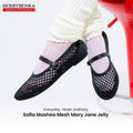 Berrybenka รองเท้าผู้หญิง รุ่น Sofia Mashea Mesh Mary Jane Jelly รองเท้าตาข่าย แมรี่เจน (สี Black)
