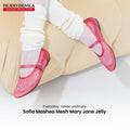 Berrybenka รองเท้าผู้หญิง รุ่น Sofia Mashea Mesh Mary Jane Jelly รองเท้าตาข่าย แมรี่เจน (สี Pink)