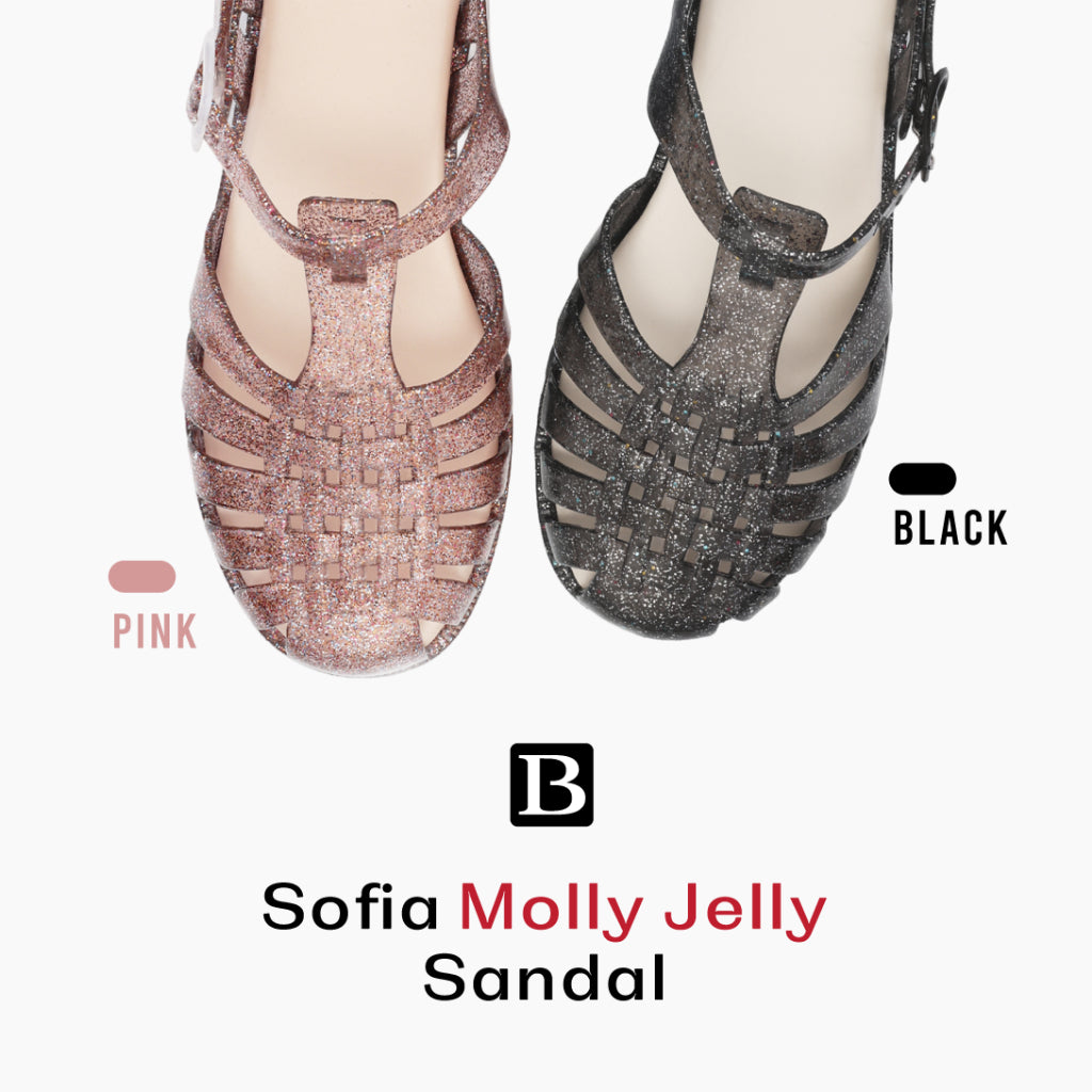 Berrybenka รองเท้าผู้หญิง รุ่น Sofia Molly Jelly Sandal รองเท้าแตะเจลลี่ รองเท้าสวมแฟชั่น มีให้เลือก 2 สี